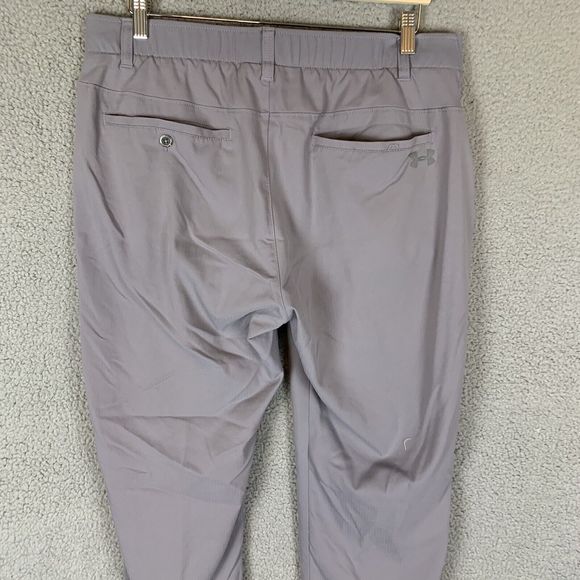 Under‎ Armour Pants Mens 36x30 Grey Performance Golf Chino Polyester - Picture 4 of 7
